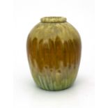 Ruskin Pottery, a streaky glaze vase