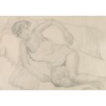 Sir Jacob Epstein (British, 1880-1959), Sunita reclining, signed l.r., pencil, 38 by 55cm, framed.