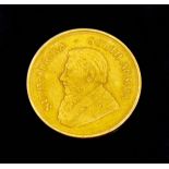 South Africa, 22ct gold Krugerrand 1975, obv. Paul Kruger bust left, rev. Springbok, 34.1g