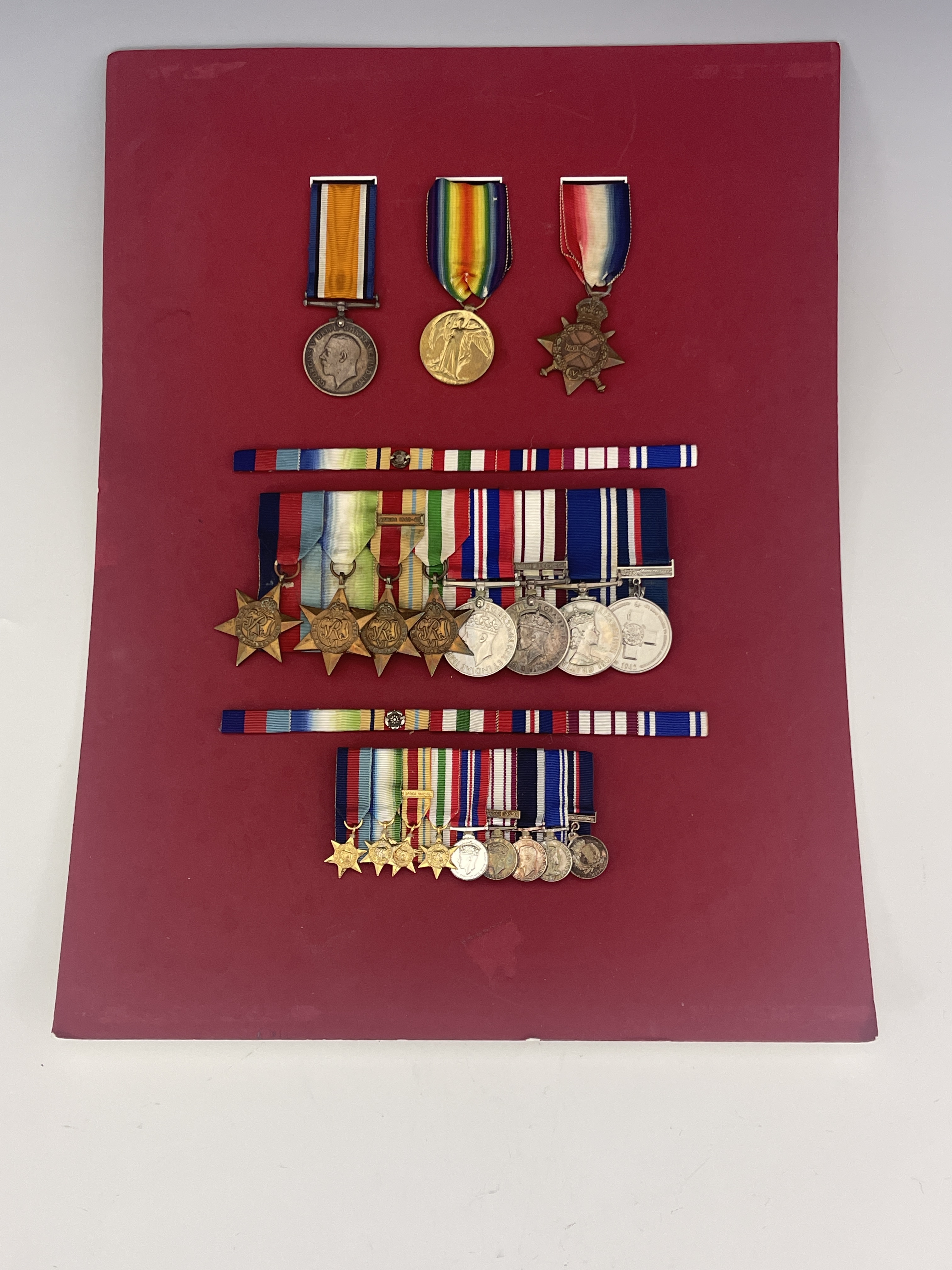 First and Second World War medal group: Lieutenant R.H. Robinson, Royal Warwickshire Regiment; - Image 3 of 4