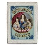 T J & J Mayer of Longport, a Prattware advertising plaque, Rowland's Odonto