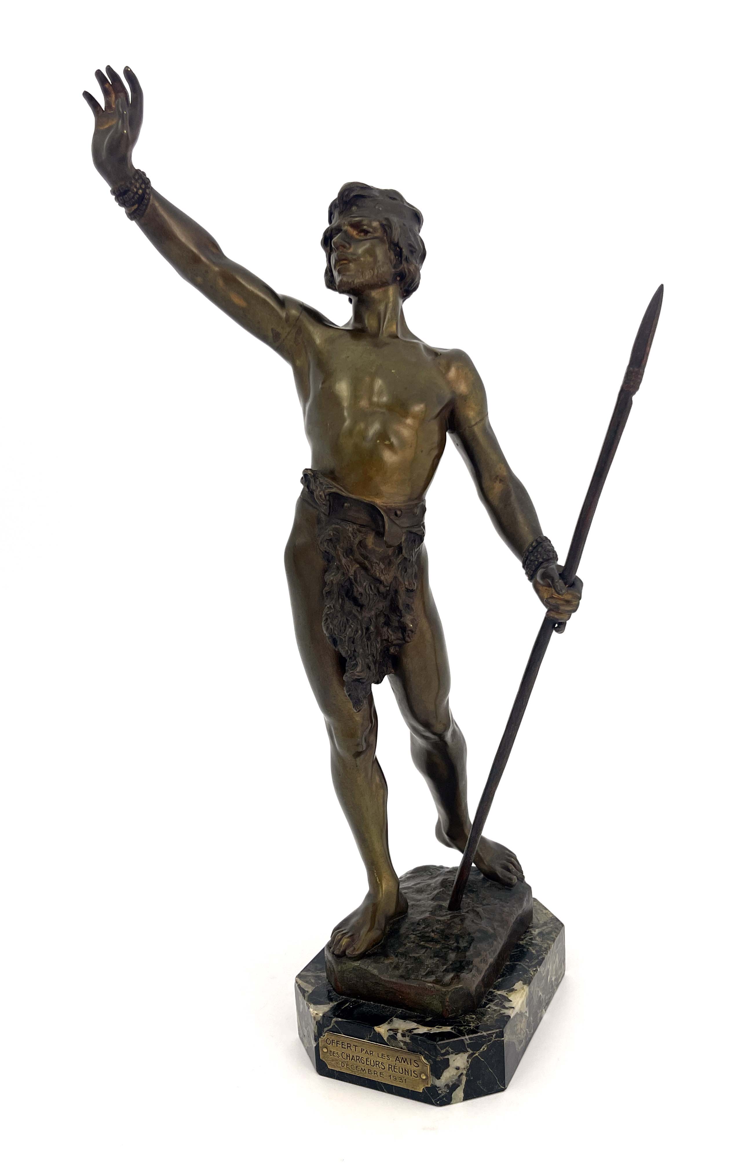 Louis Domenech, Messager de Paix, a bronze figure