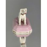 A Chamberlains, Worcester figure of a dog