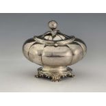 A Dutch silver tea caddy, Pieter Pieters, Amsterdam circa 1860