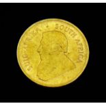 South Africa, 22ct gold Krugerrand 1975, obv. Paul Kruger bust left, rev. Springbok, 34.1g