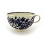 A Worcester blue and white tea cup