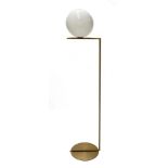 Michael Anastassiades for Flos, 2014, an IC F2 floor lamp, spherical blown glass opal diffuser,