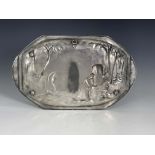 WMF, a Jugendstil silver plated card tray, model 1