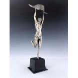 An Art Deco silvered art metal advertising sculpture for Ricard Anisette