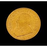 South Africa, 22ct gold Krugerrand 1975, obv. Paul Kruger bust left, rev. Springbok, 34.1g