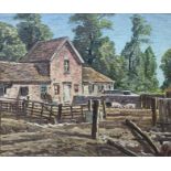 William Warden RBA (British, 1908-1982), Leasham Farm, signed l.c., oil on canvas, 51 by 61cm,
