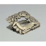 Arno Malinowski for Georg Jensen, an Art Deco Danish silver brooch