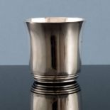 Jean Emile Puiforcat, a French silver beaker, Paris circa 1930