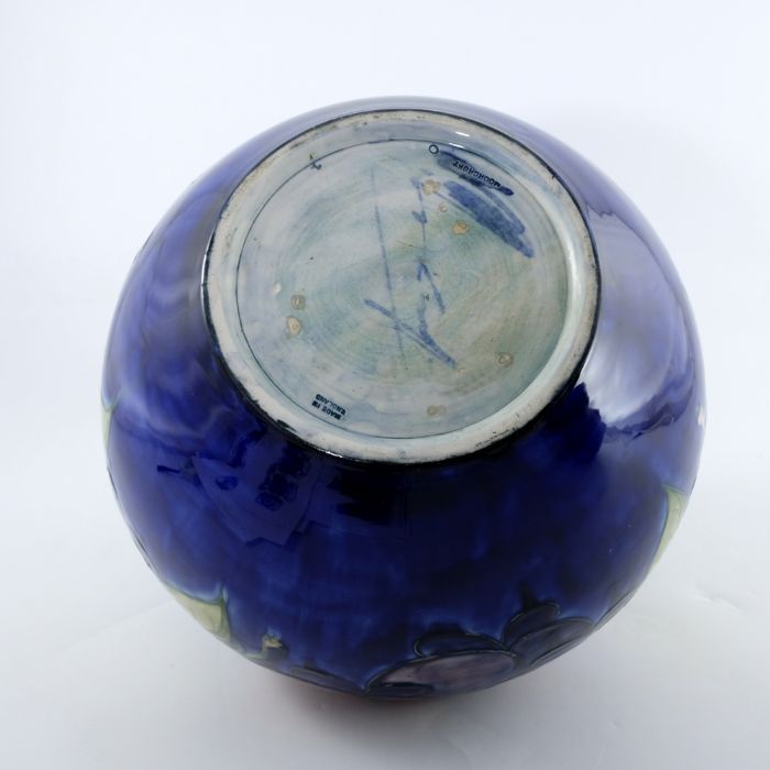 William Moorcroft, a large Wisteria on blue vase - Image 5 of 5