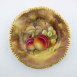 John Smith for Royal Worcester, a fruit painted plate