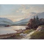 William York McGregor (British, 1855-1923), Loch Kinnaird, signed l.l., titled on label verso, oil