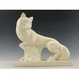 Charles Lemanceau, an Art Deco ceramic figure of a fox