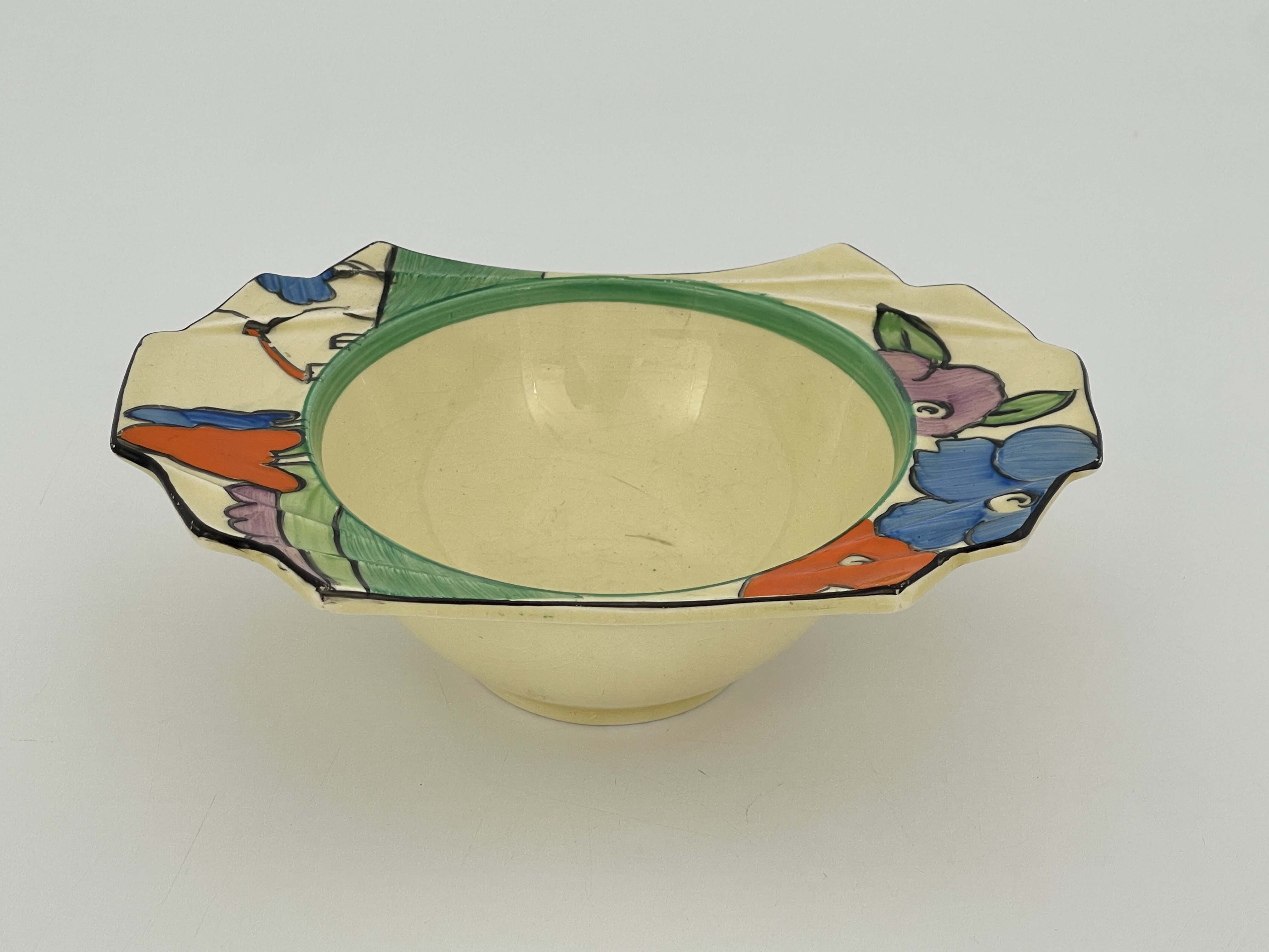 Clarice Cliff for Newport Pottery, a Poplar twin handled bowl - Image 3 of 4