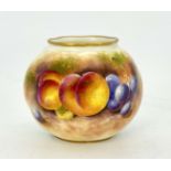 Roberts for Royal Worcester, a fruit painted vase