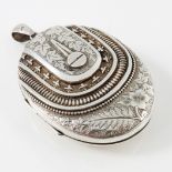 A Victorian silver locket