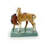 Doris Lindner for Royal Worcester, Foals, figure group