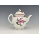 A Worcester polychrome teapot