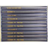 Folio Society, The Letterpress Shakespeare, King John, Henry V, King Henry VIII, Richard III,