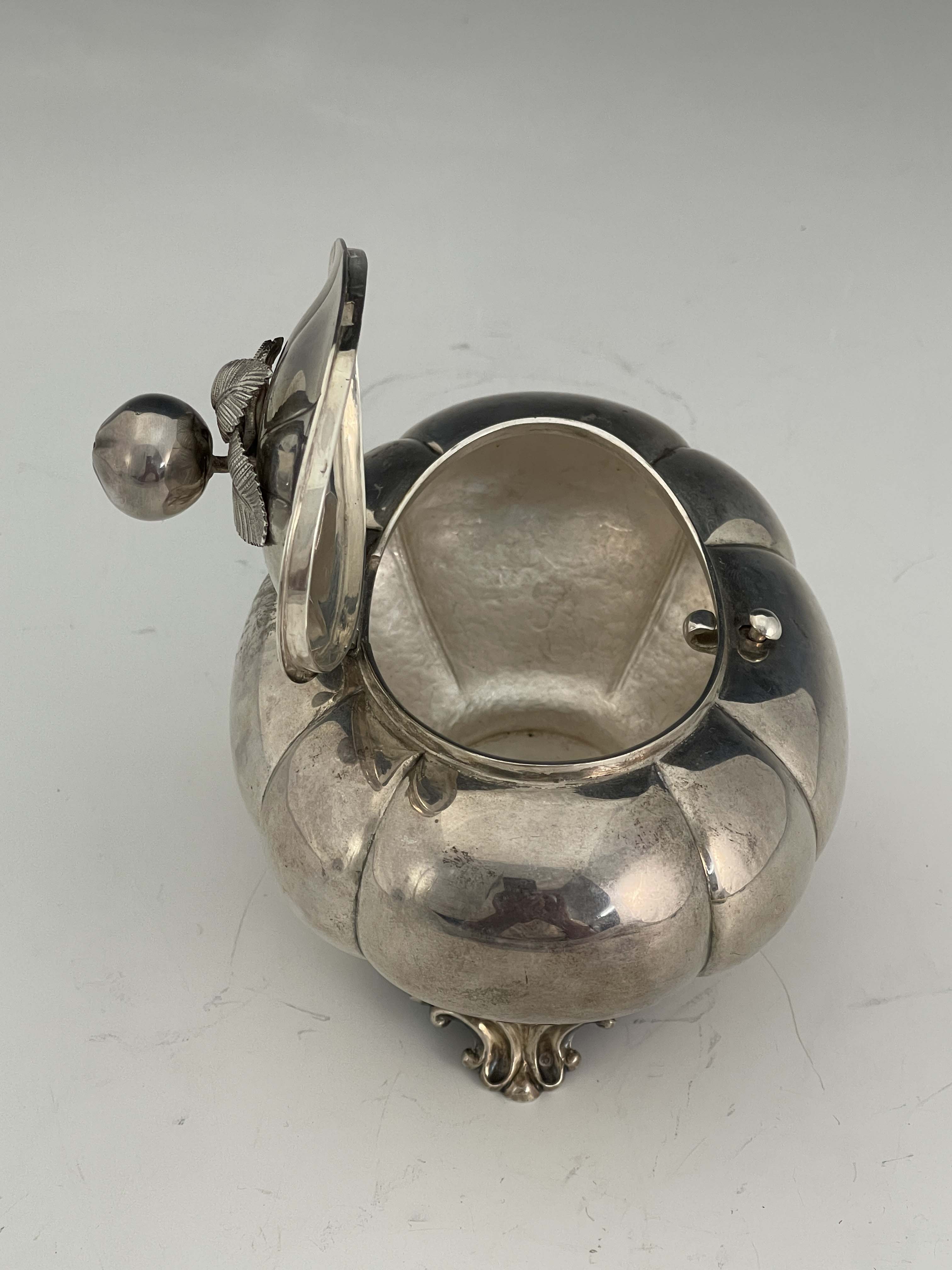 A Dutch silver tea caddy, Pieter Pieters, Amsterdam circa 1860 - Image 5 of 6