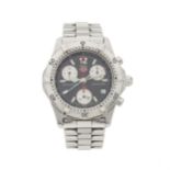 Tag Heuer, a stainless steel 2000 series chronograph bracelet watch