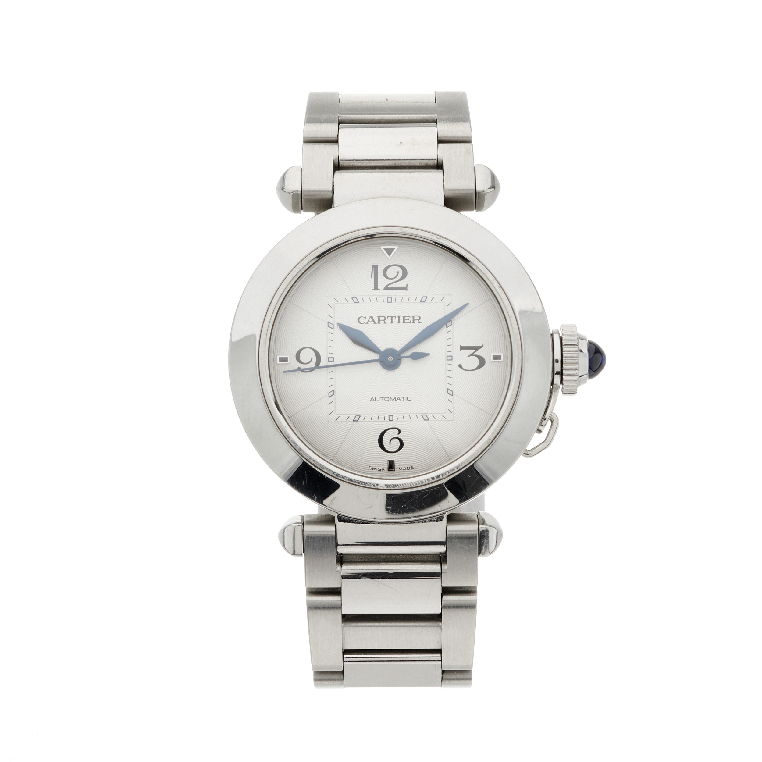 Cartier, a stainless steel Pasha automatic bracelet watch