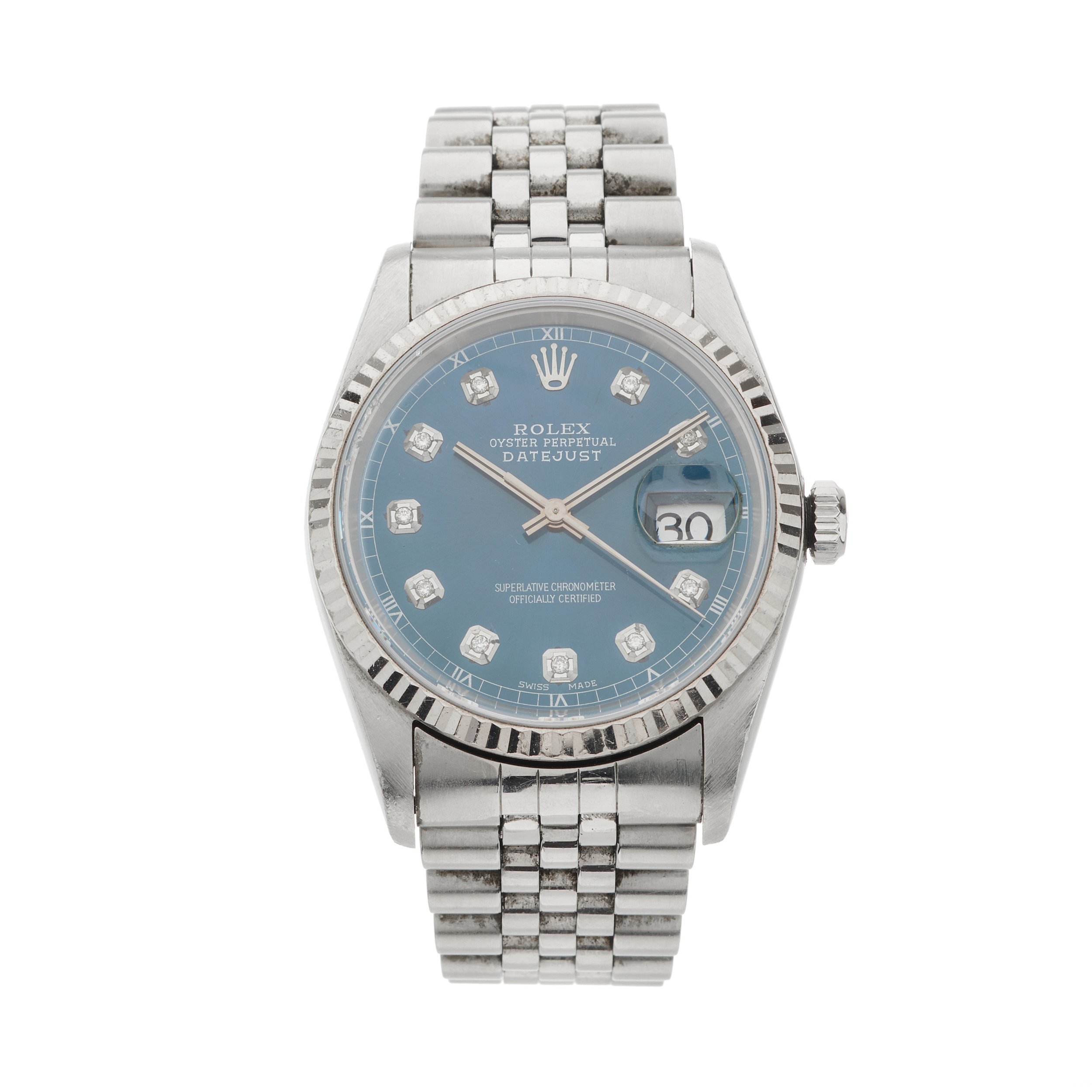Rolex, a stainless steel Oyster Perpetual Datejust bracelet watch, circa 2003