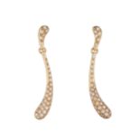 Elsa Peretti for Tiffany & Co., a pair of 18ct gold diamond Teardrop earrings