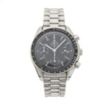 Omega, a stainless steel Speedmaster automatic chronograph bracelet watch, circa 1998
