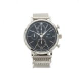 IWC, a stainless steel Portofino chronograph bracelet watch