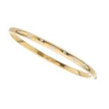 Tiffany & Co., an 18ct gold and platinum diamond Etoile bangle bracelet