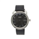 Hermes, a stainless steel Arceau wrist watch