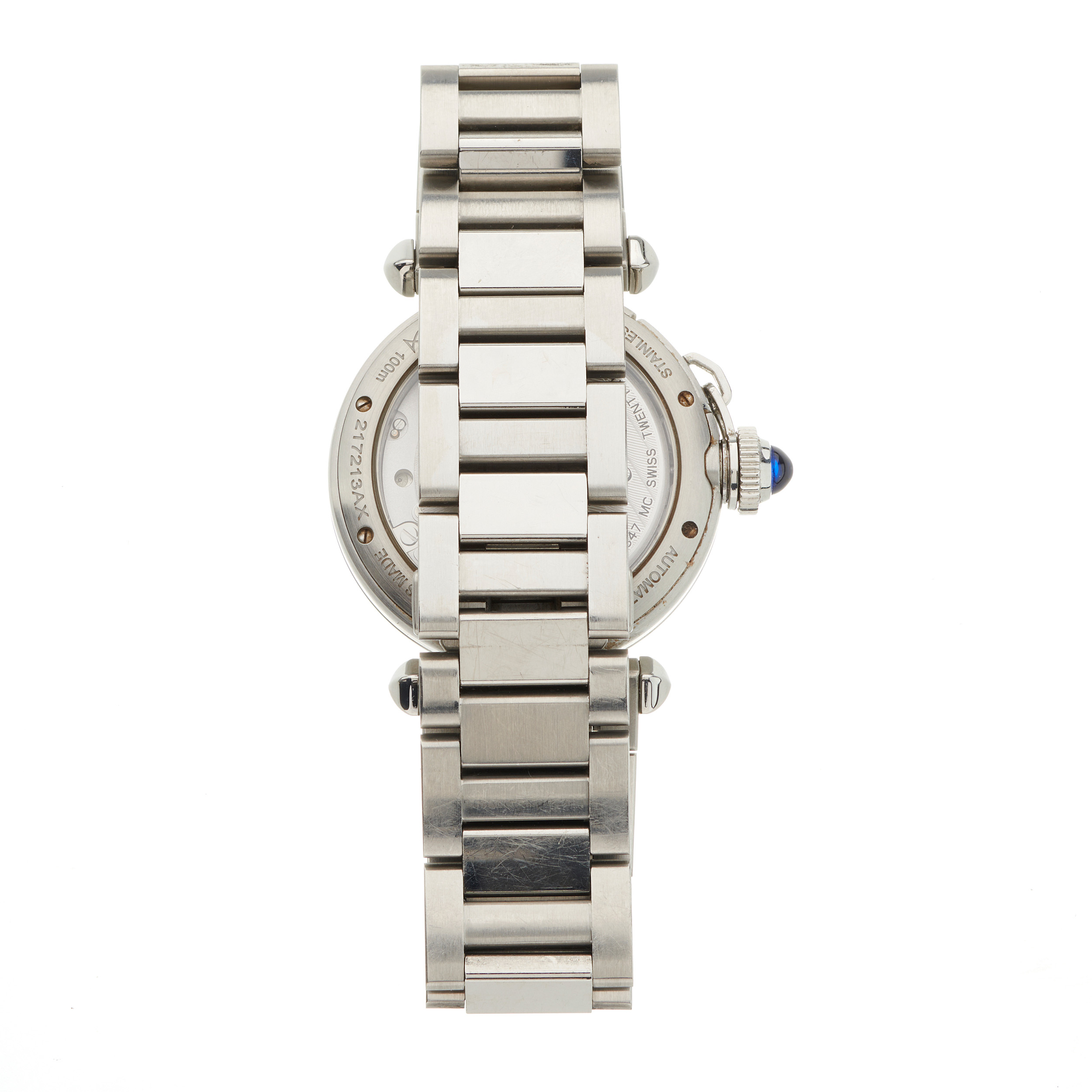 Cartier, a stainless steel Pasha automatic bracelet watch - Bild 2 aus 5