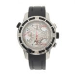 Tiffany & Co., a stainless steel Mark T-57 Tri-Retrograde chronograph wrist watch