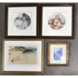William Russell Flint (British, 1880-1969), four assorted colour prints, largest 38 by 56cm,