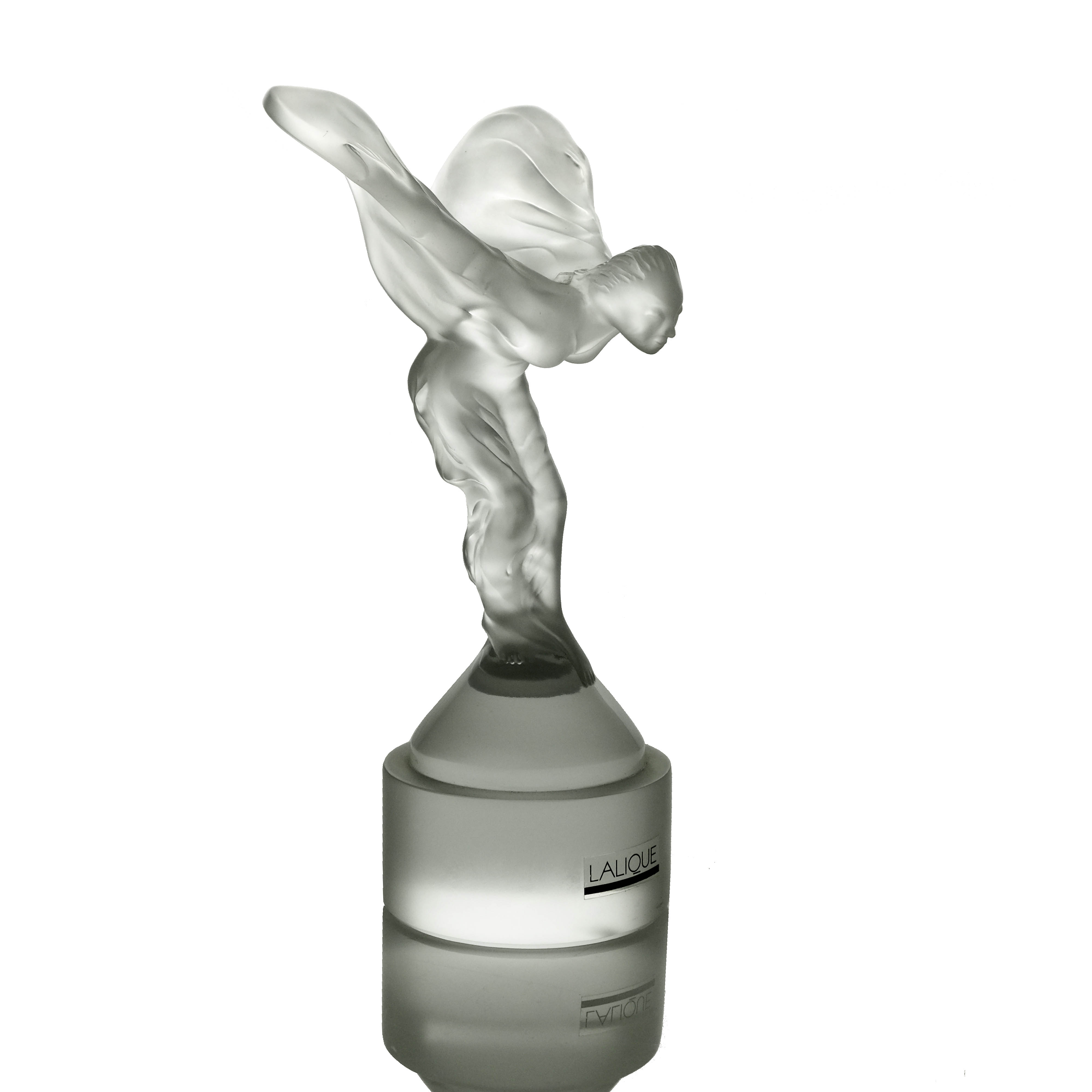 Lalique for Rolls Royce, a Spirit of Ecstasy glass car mascot