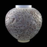 Rene Lalique, a Gui opalescent glass vase