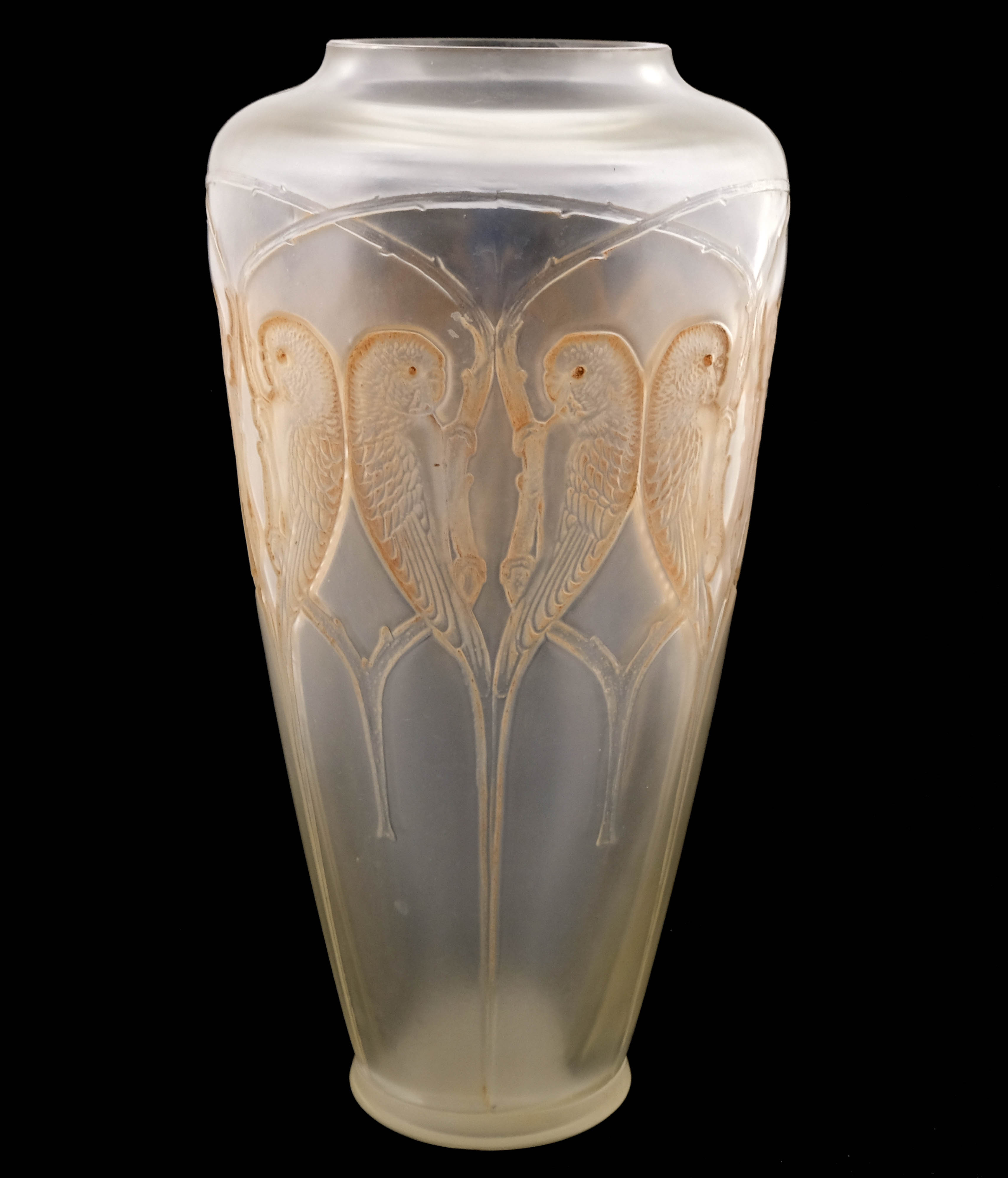 Rene Lalique, Inseparebles clear vase, model 887