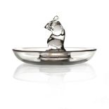 Rene Lalique, a Souris glass ashtray or pin dish