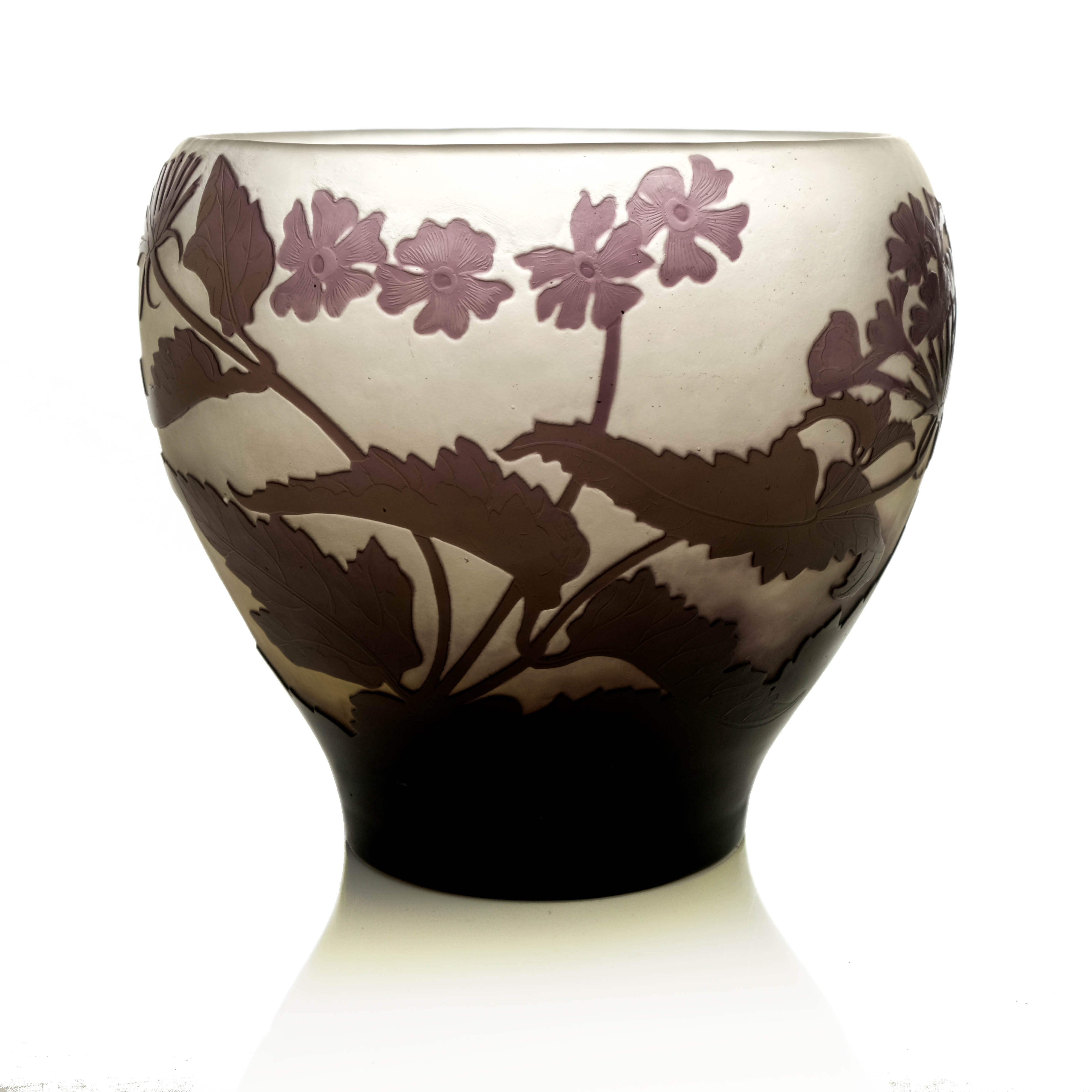 Galle, a cameo glass floral vase