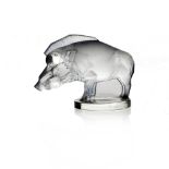 Rene Lalique, a Sanglier glass car mascot