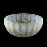 Rene Lalique, a Perruches opalescent glass bowl