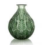 Rene Lalique, a Malesherbes glass vase