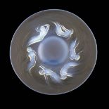 Rene Lalique, Ondines opalescent plate, model 3003