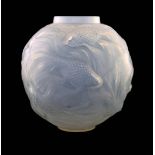 Rene Lalique, a Formose opalescent glass vase