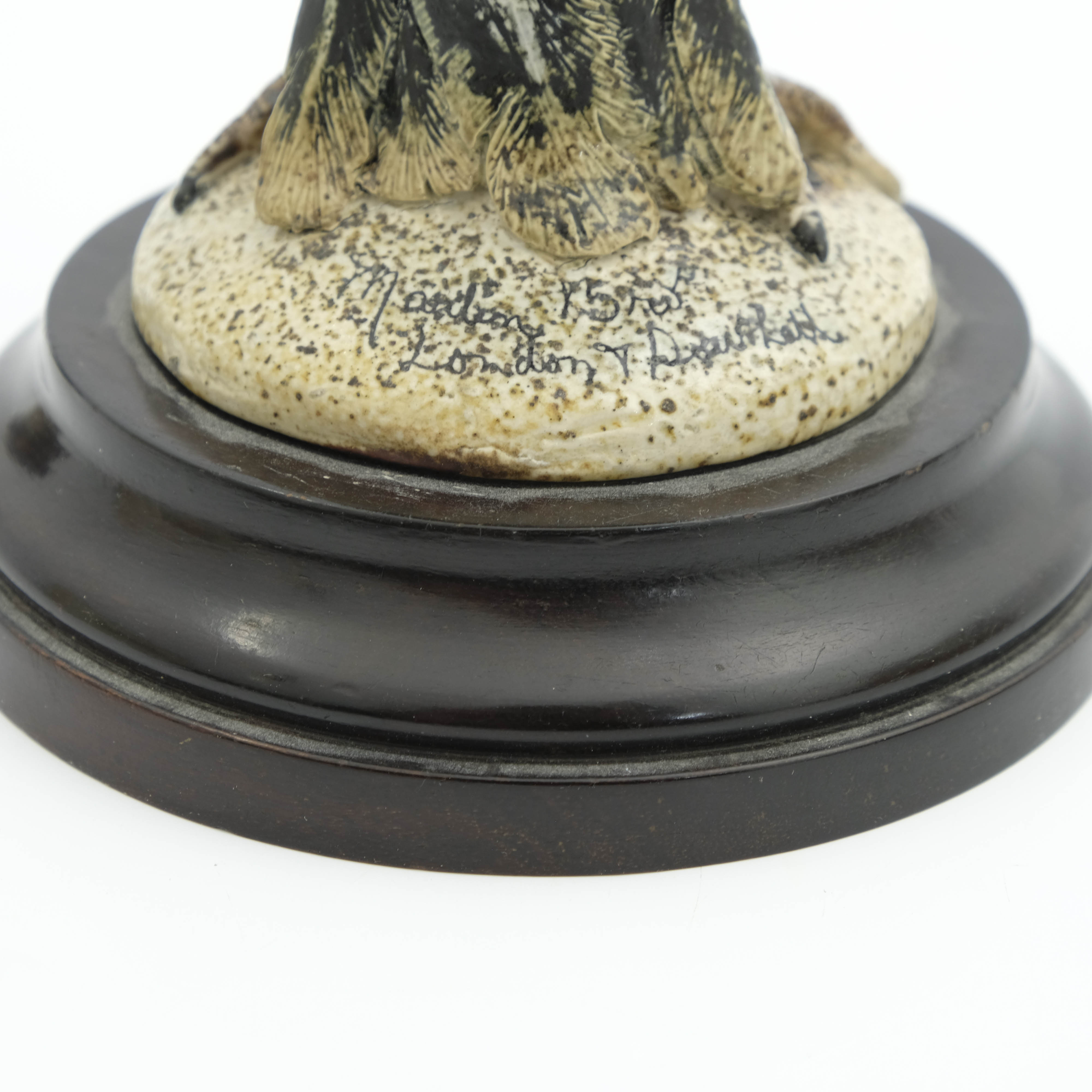 Robert Wallace Martin for Martin Brothers, a characterful Barrister stoneware sculptural jar - Image 17 of 17